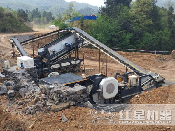 移動式建筑垃圾破碎生產線