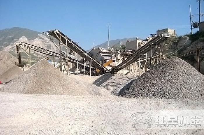 加工砂石現場